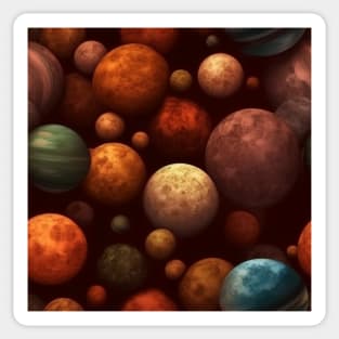 Planets Pattern Sticker